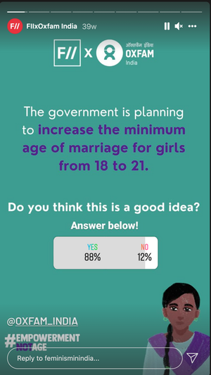 #EmpowermentNotAge — social media poll, before