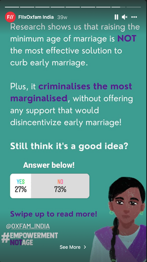 #EmpowermentNotAge — social media poll, after