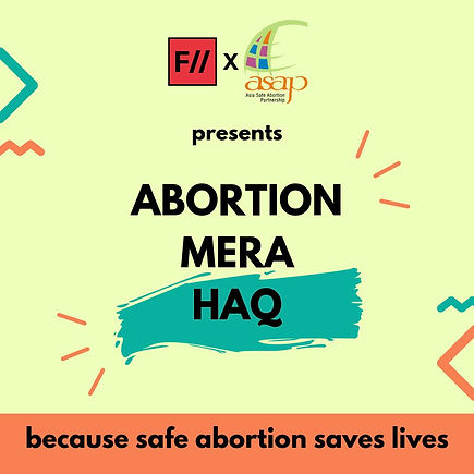 #AbortionMeraHaq campaign image