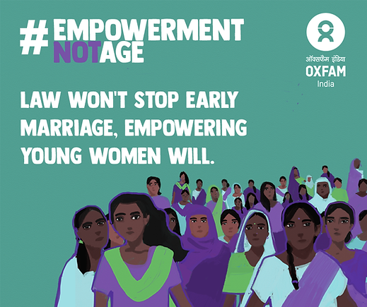 #EmpowermentNotAge campaign poster — English